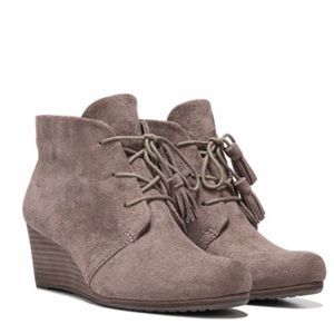 Suede Wedge Bootie